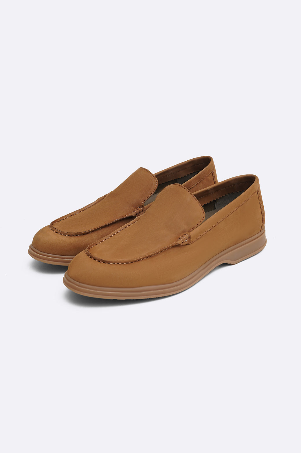 CAMEL CLASSIC LEATHER LOAFERS