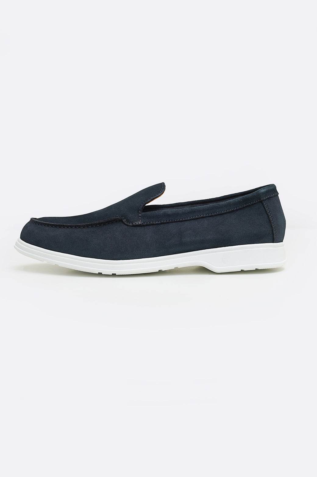 DARK NAVY CLASSIC LEATHER SLIP-ONS