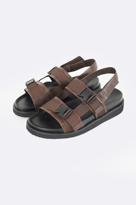 COFFEE RELEASE BUCKLE SANDALS