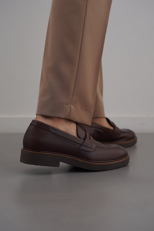 COFFEE CLASSIC LEATHER LOAFERS