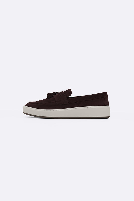 SUEDE LEATHER TASSEL LOAFERS