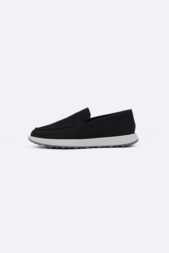 NAVY AIR LEATHER LOAFERS