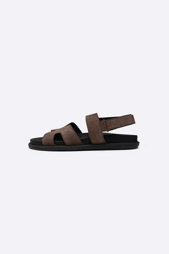 COFFEE CLASSIC SUEDE LEATHER SANDALS
