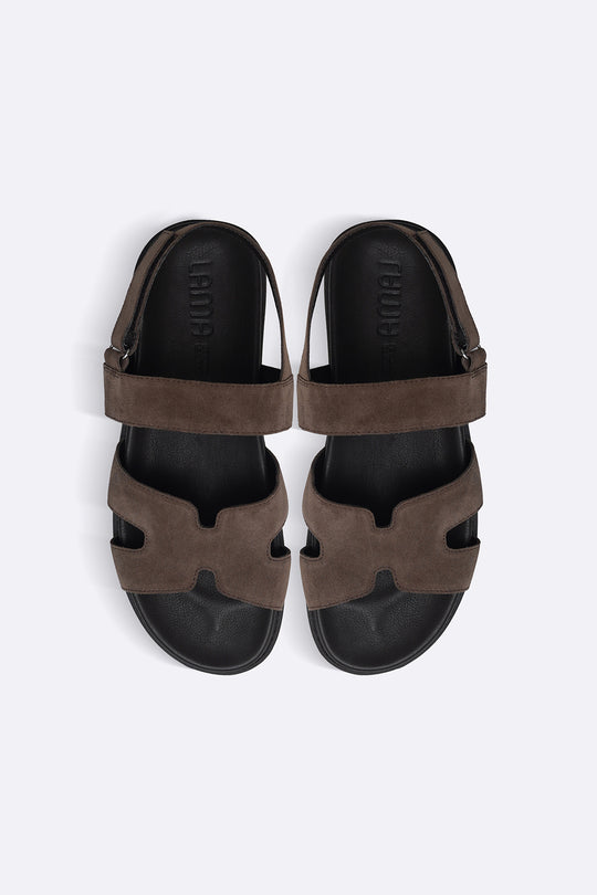 COFFEE CLASSIC SUEDE LEATHER SANDALS