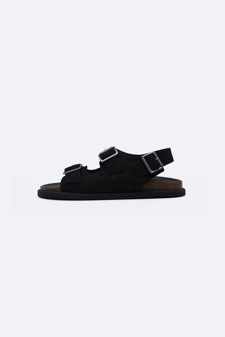 DOUBLE STRAP LEATHER SANDALS