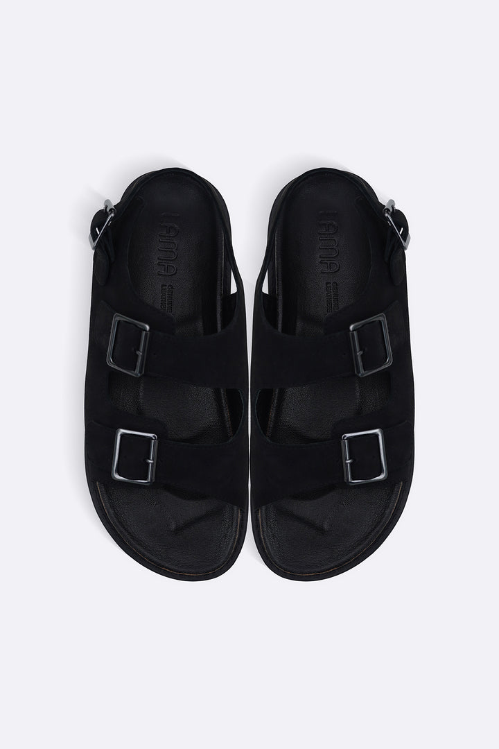 DOUBLE STRAP LEATHER SANDALS
