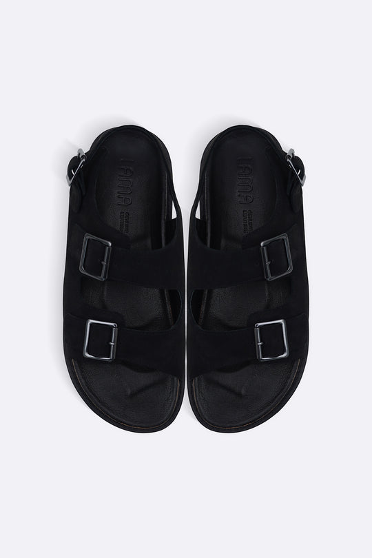 DOUBLE STRAP LEATHER SANDALS