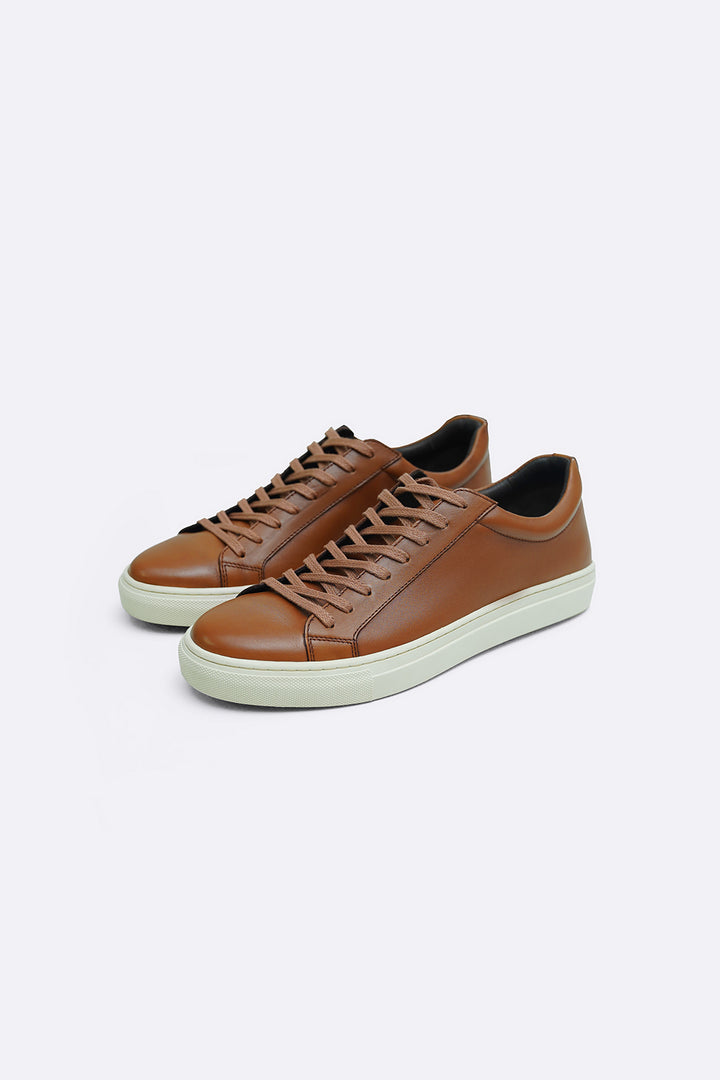 TAN LEATHER SNEAKERS