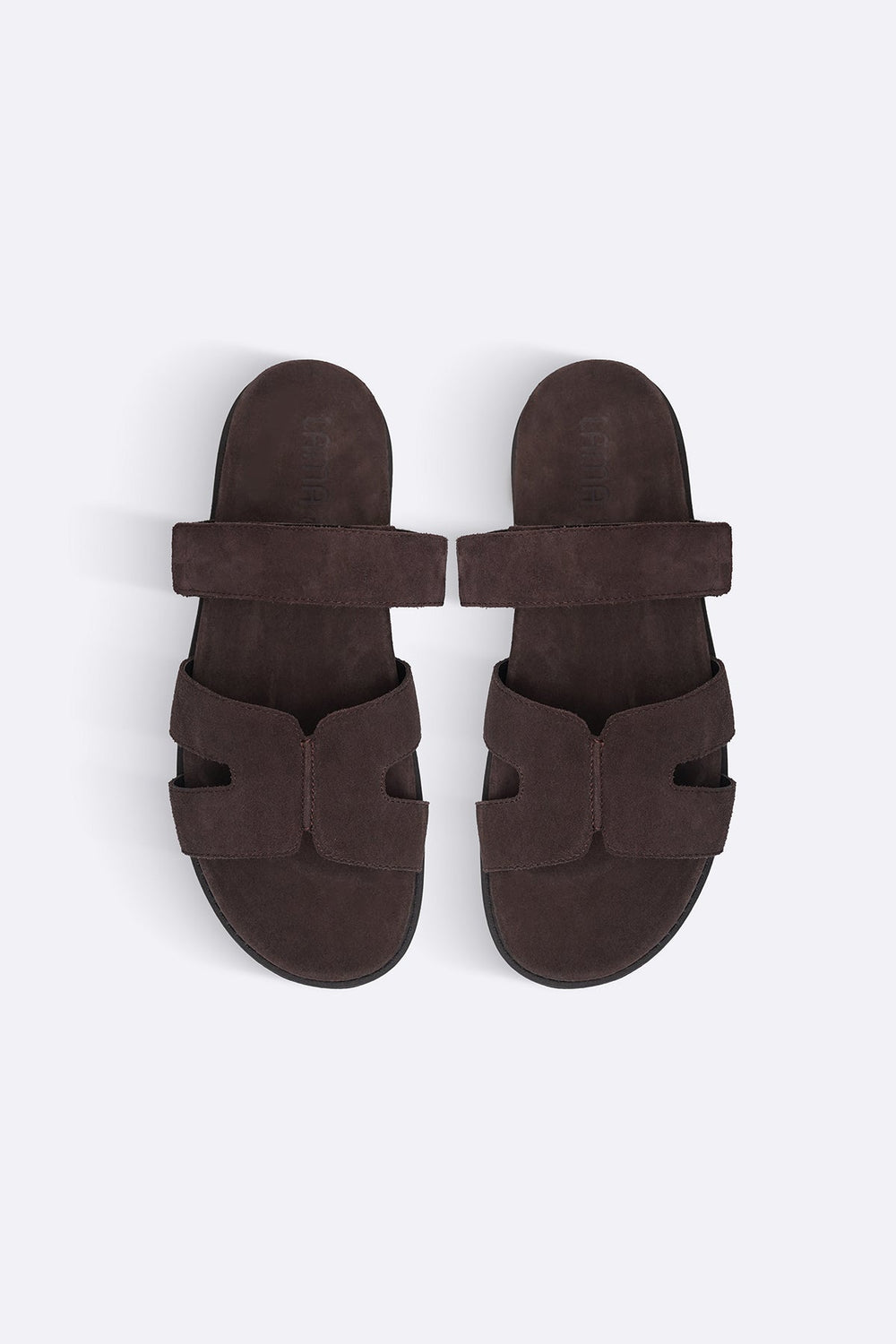 COFFEE CLASSIC SUEDE LEATHER SLIDE