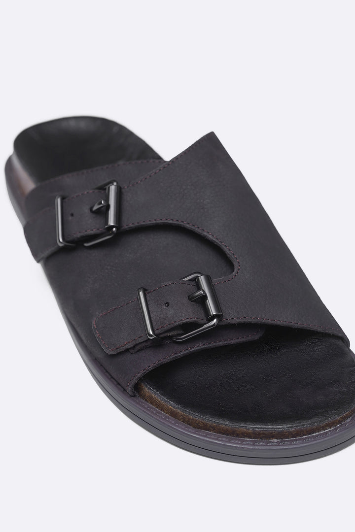 VANTA LEATHER SLIDES
