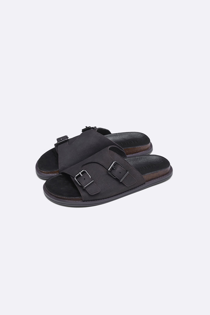 VANTA LEATHER SLIDES