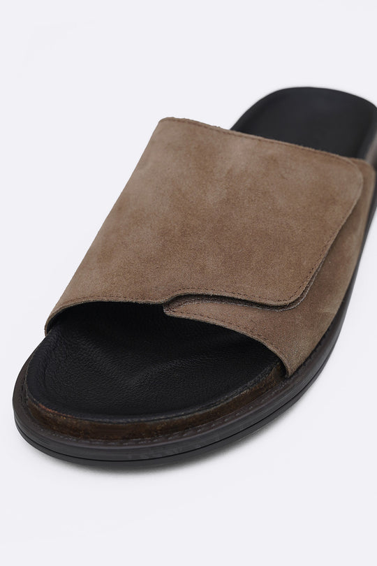 MONO SUEDE SLIDES