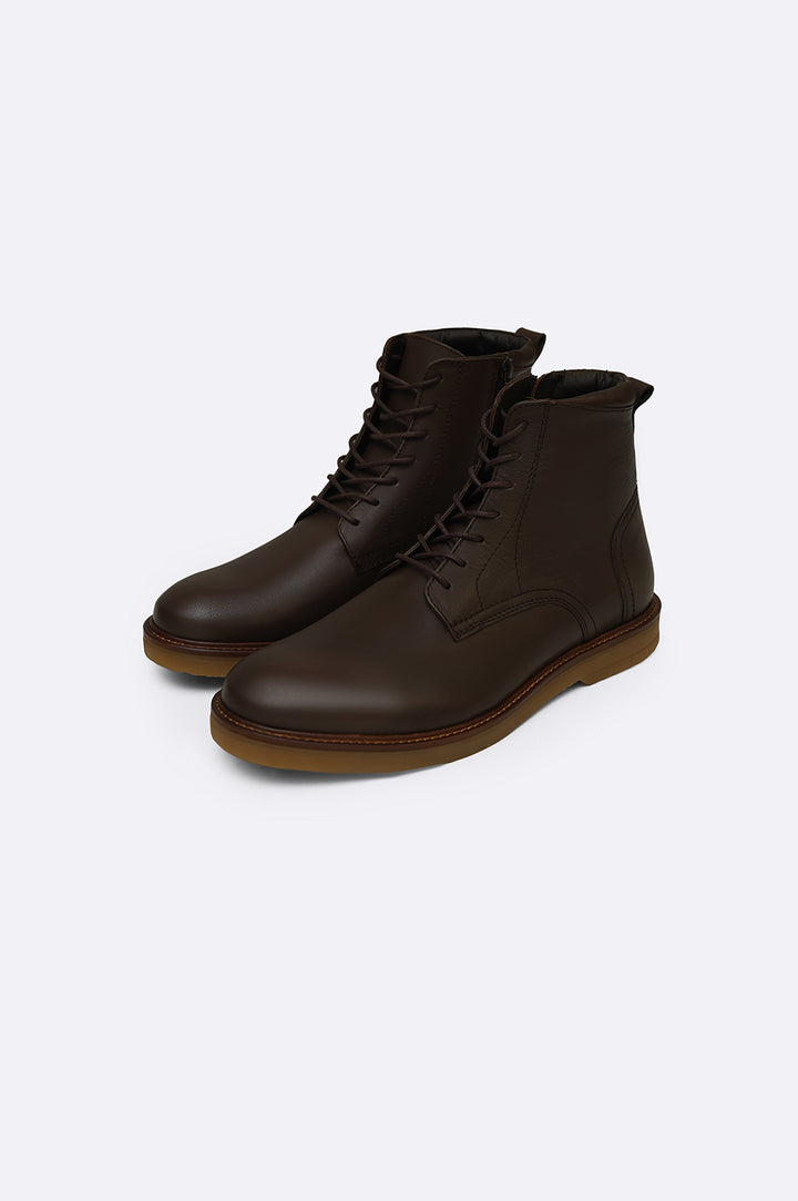 HIGH ANKLE LEATHER BOOTS