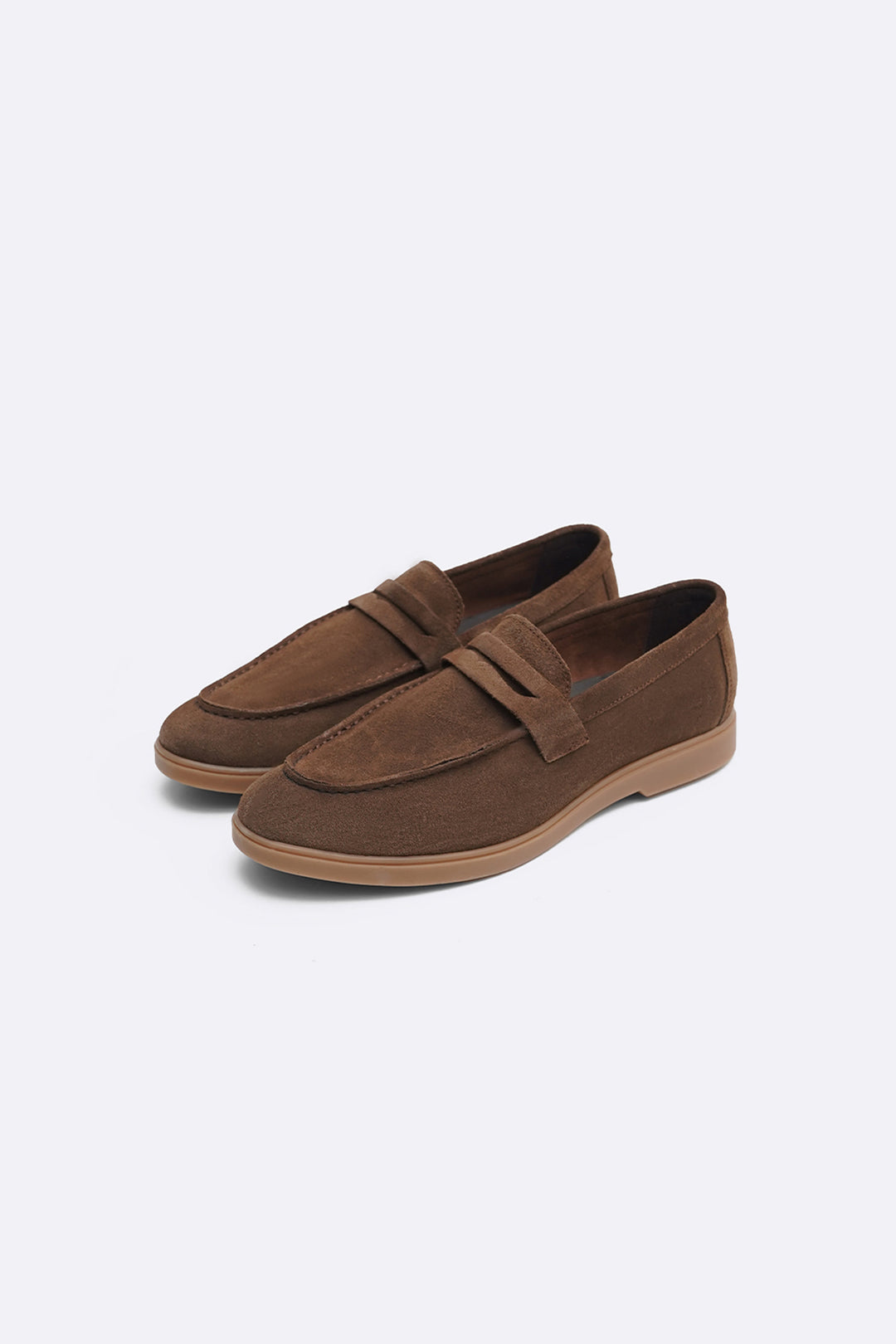 DARK BROWN SUEDE LEATHER LOAFERS