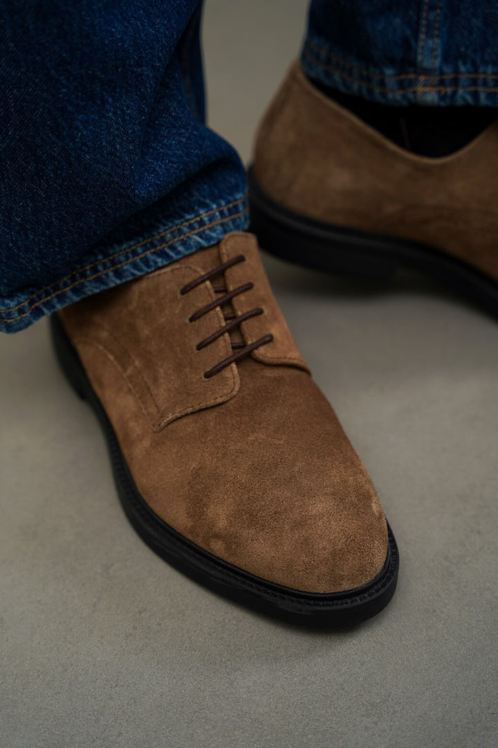 LEATHER DERBY SHOES