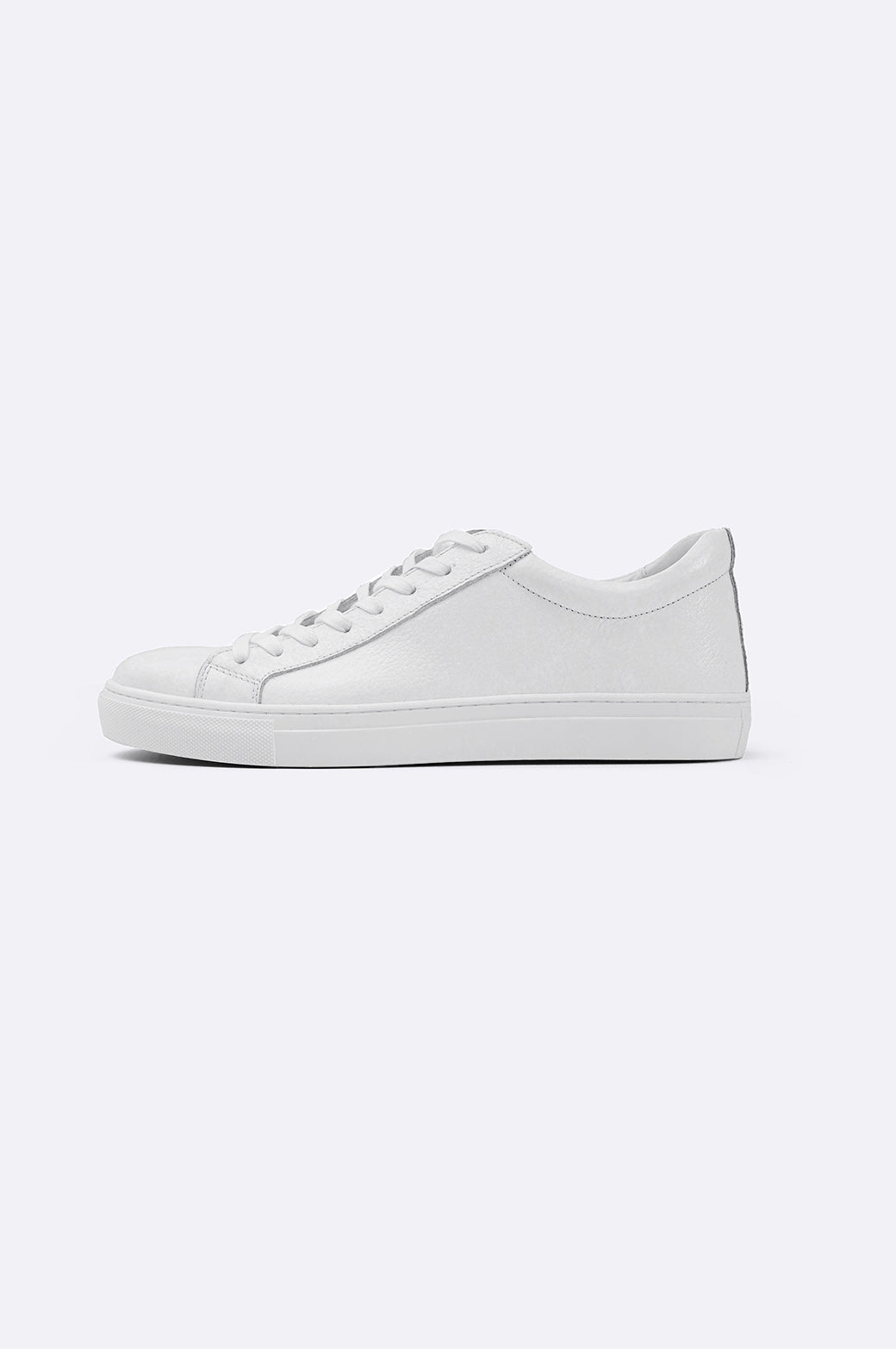 WHITE LOW-TOP SNEAKERS