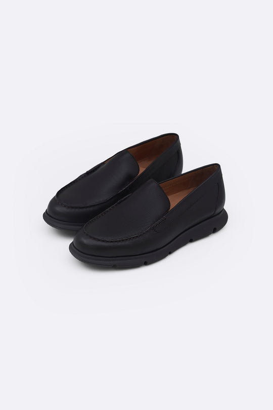 AIR-SOLE LEATHER LOAFERS