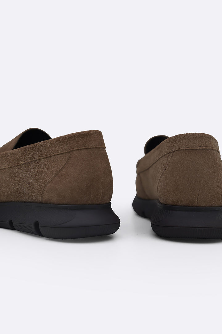 AIR-SOLE SUEDE LOAFERS