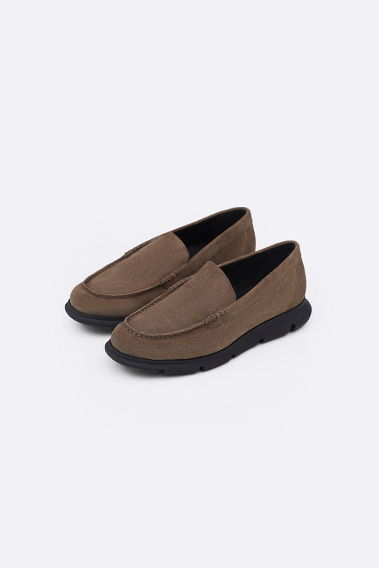 AIR-SOLE SUEDE LOAFERS