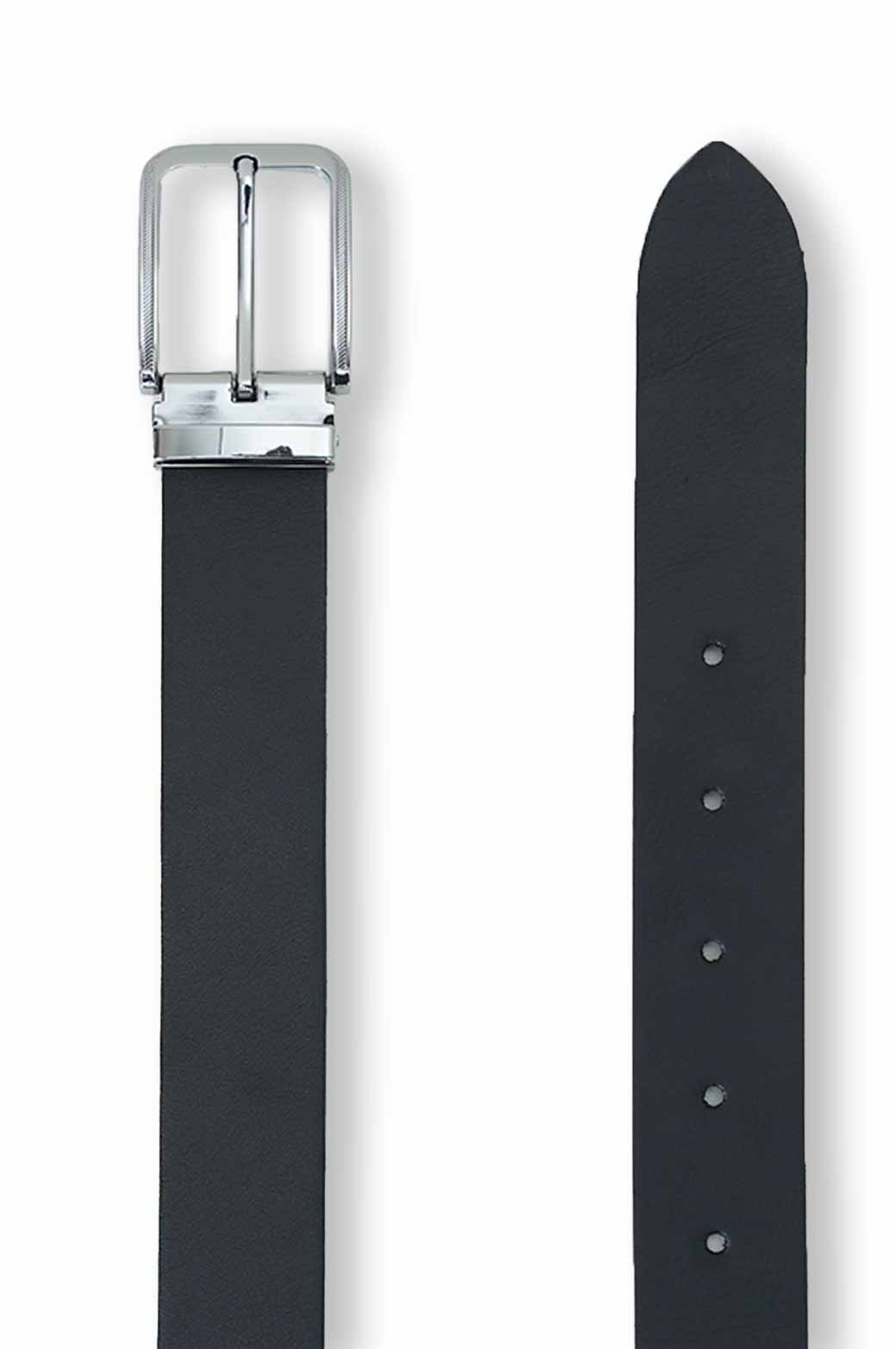 BLACK FORMAL LEATHER BELT