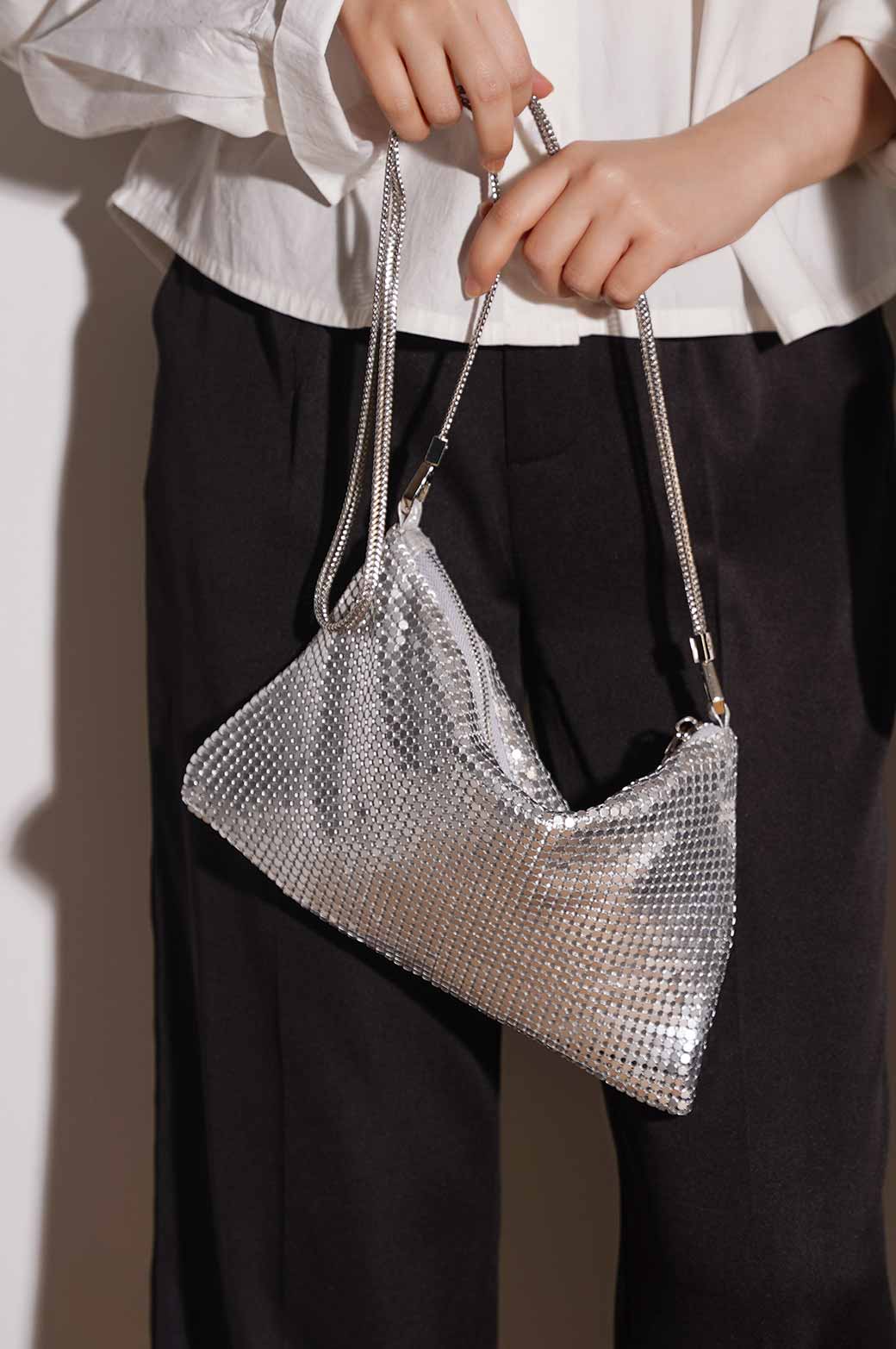 SILVER ARYA PARTY BAG