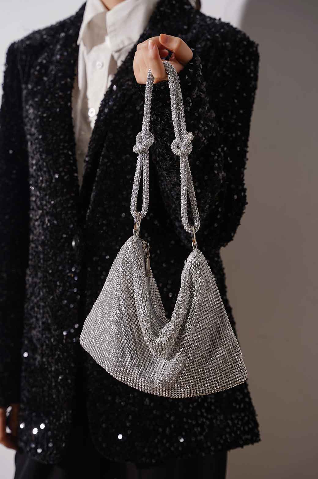 SILVER SUNDOWNER SHOULDER BAG