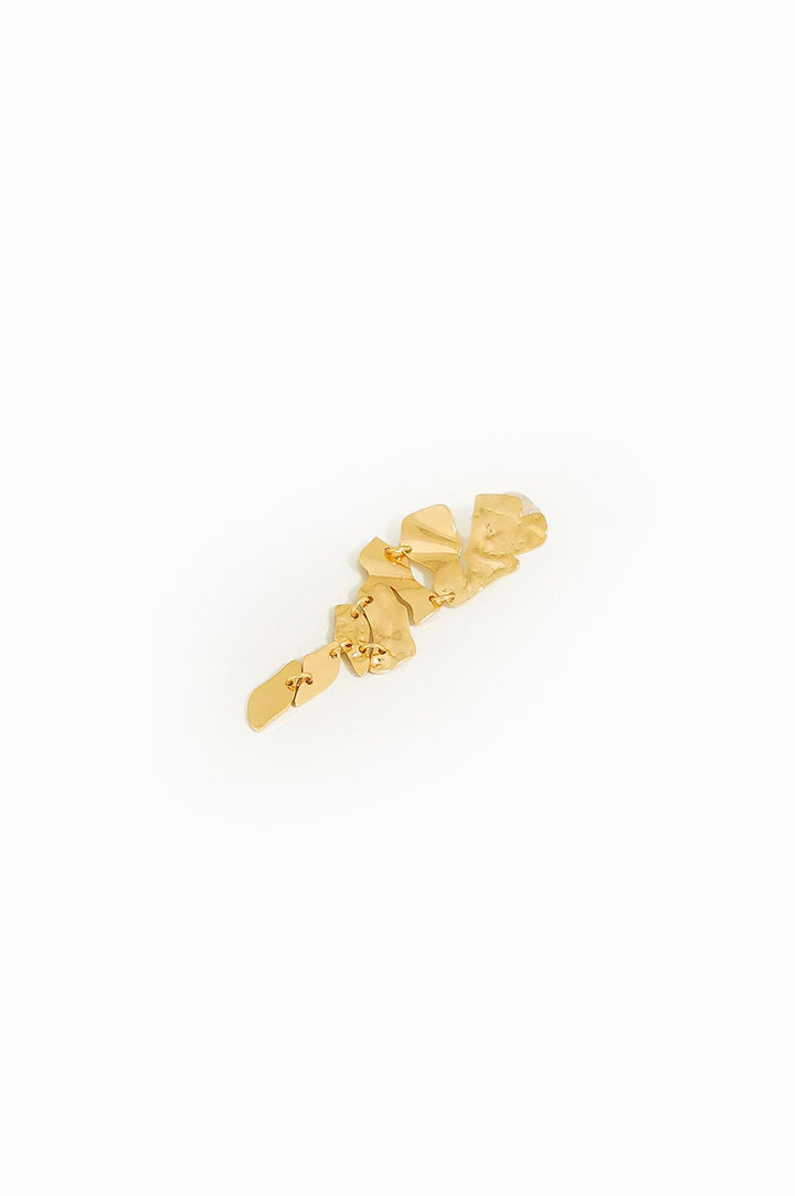 GOLD ABSTRACT DROP EARRING