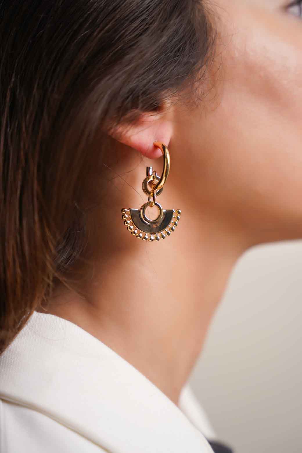 GOLD CHANDELIER EARRING