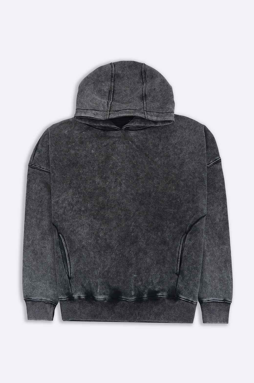 CHARCOAL MARBLE WASH HOODIE