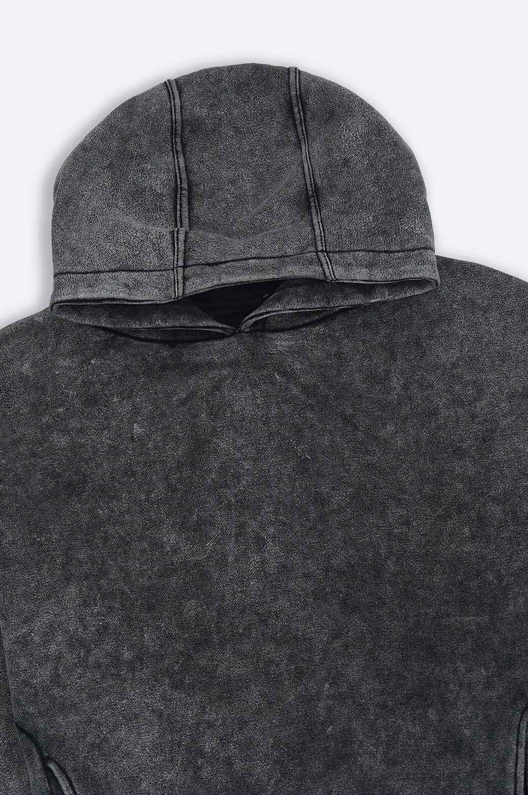 CHARCOAL MARBLE WASH HOODIE