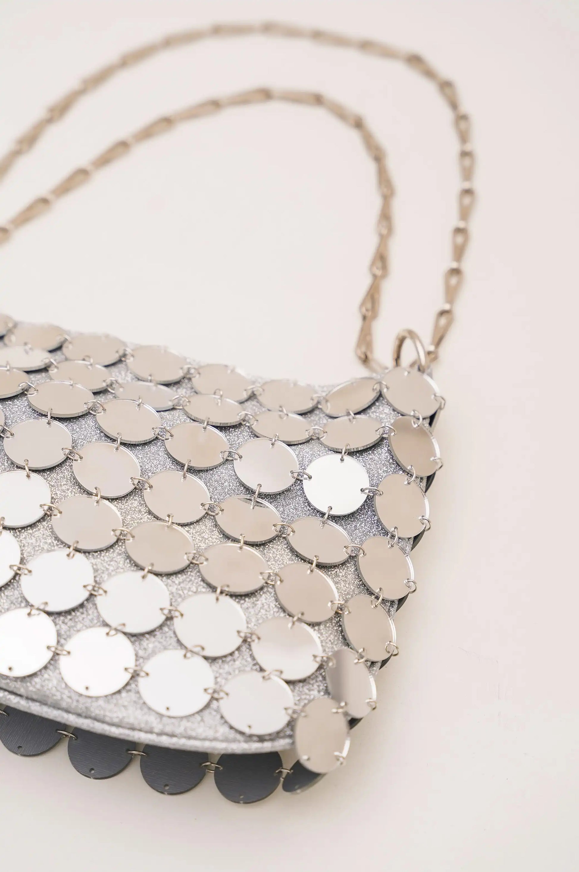 Silver Sequin Purse