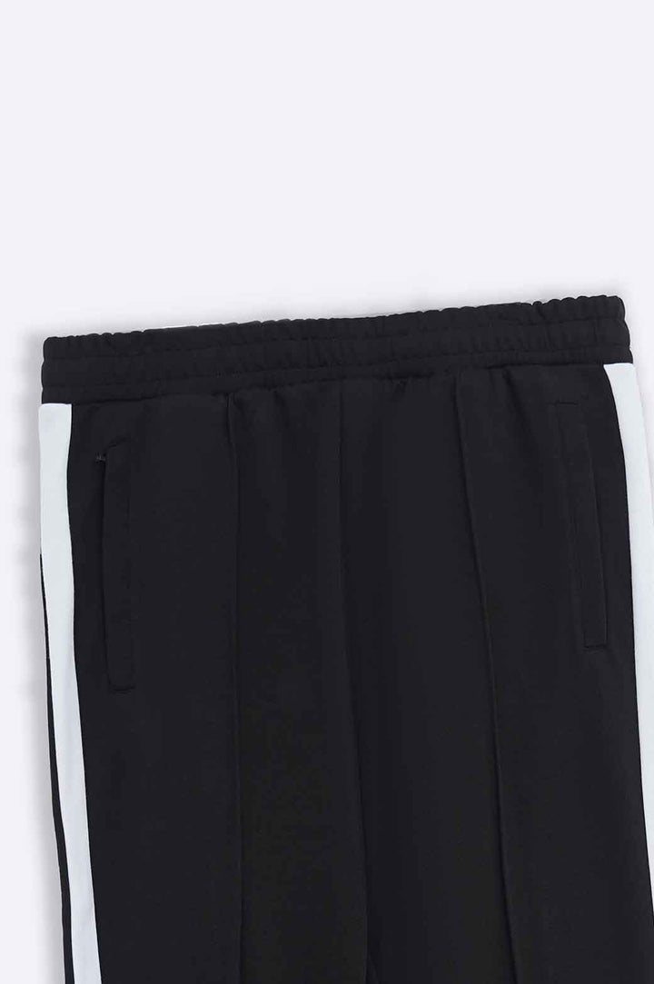 BLACK TROUSER WITH SIDE PANEL