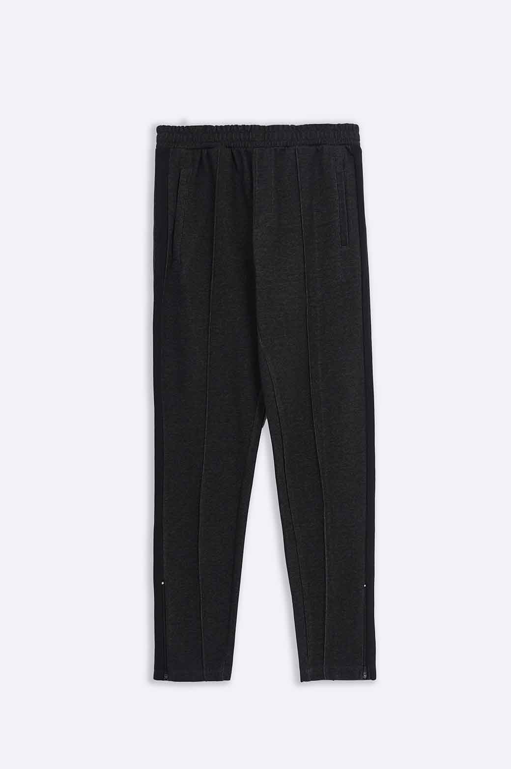 CHARCOAL TROUSER WITH SIDE PANEL