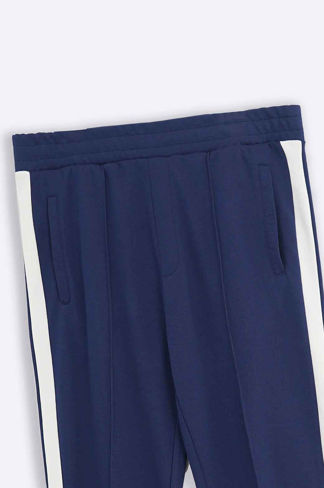 NAVY TROUSER WITH SIDE PANEL