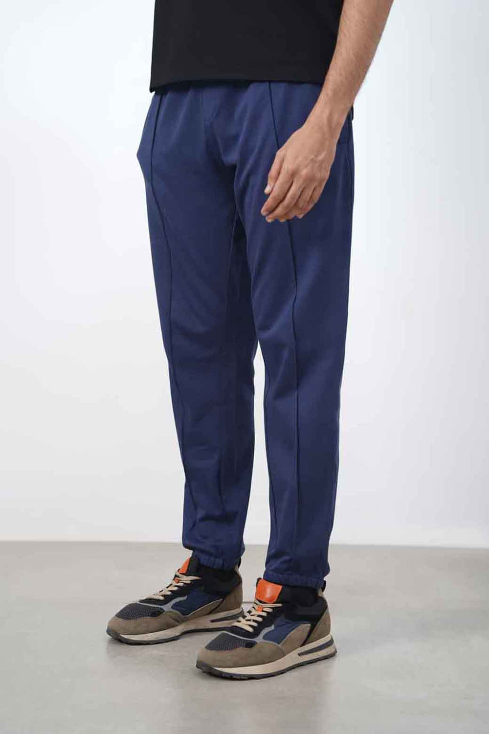 MIDNIGHT BLUE PLEATED JOGGER PANT