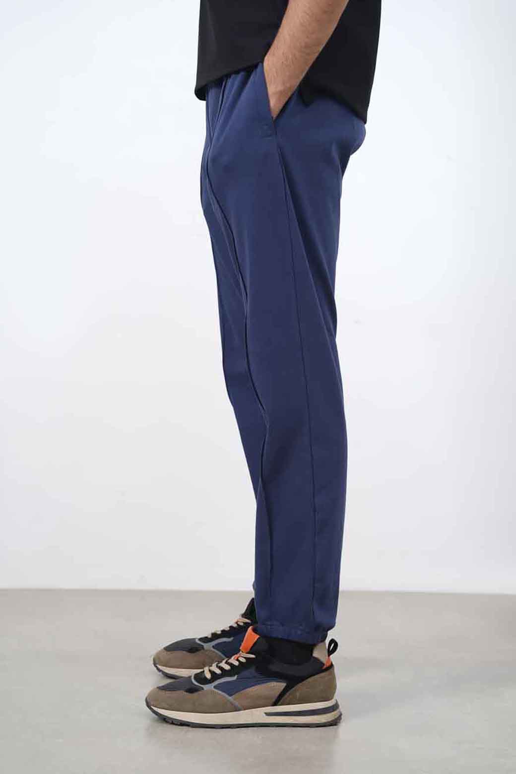MIDNIGHT BLUE PLEATED JOGGER PANT