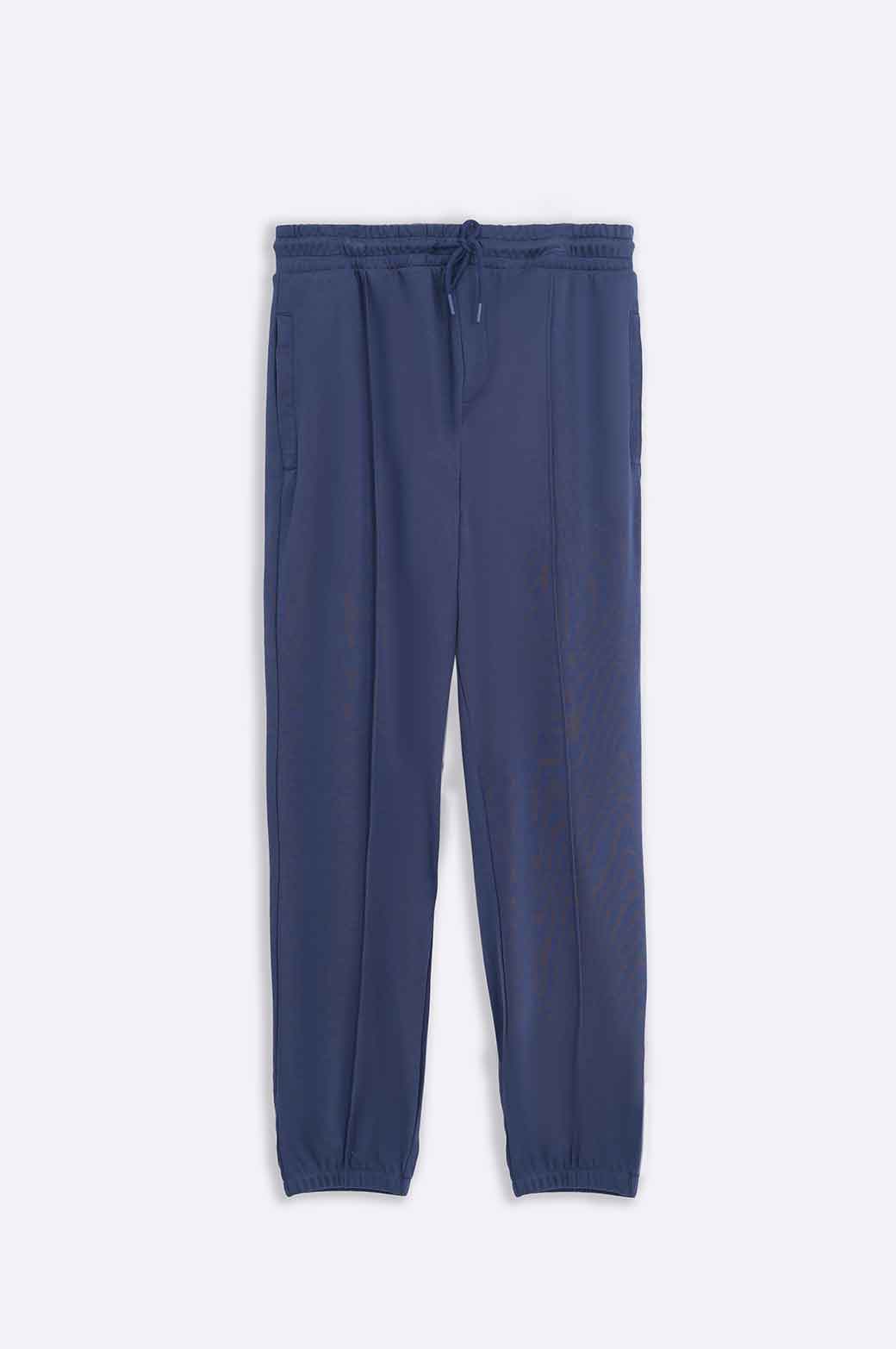 MIDNIGHT BLUE PLEATED JOGGER PANT