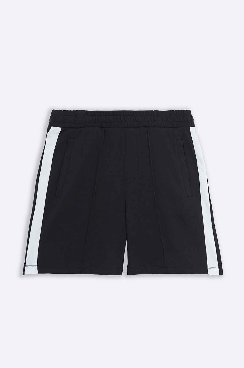 BLACK SHORTS WITH SIDE PANEL