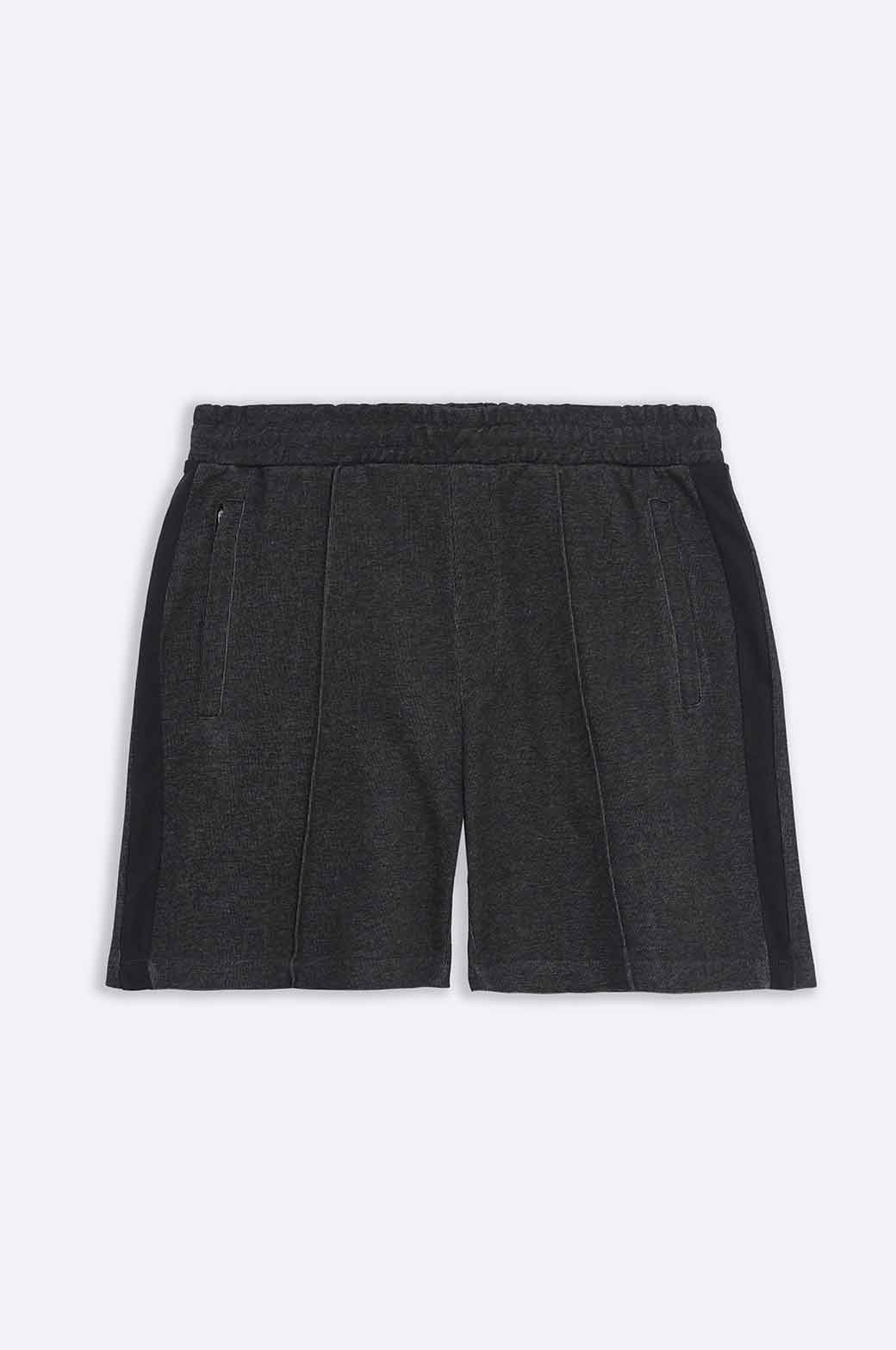 CHARCOAL SHORTS WITH SIDE PANEL