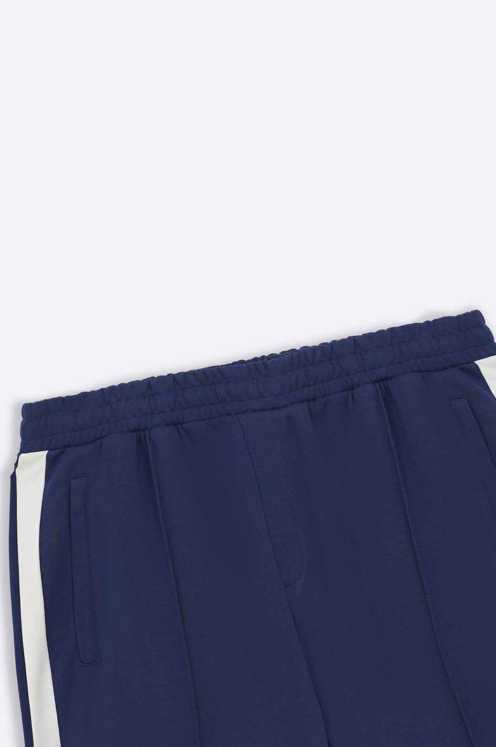 NAVY SHORTS WITH SIDE PANEL