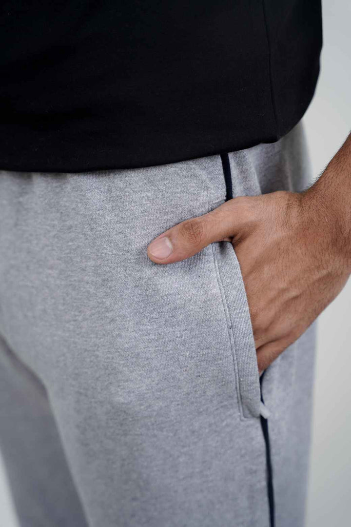 HEATHER GREY TAPERED BOTTOMS