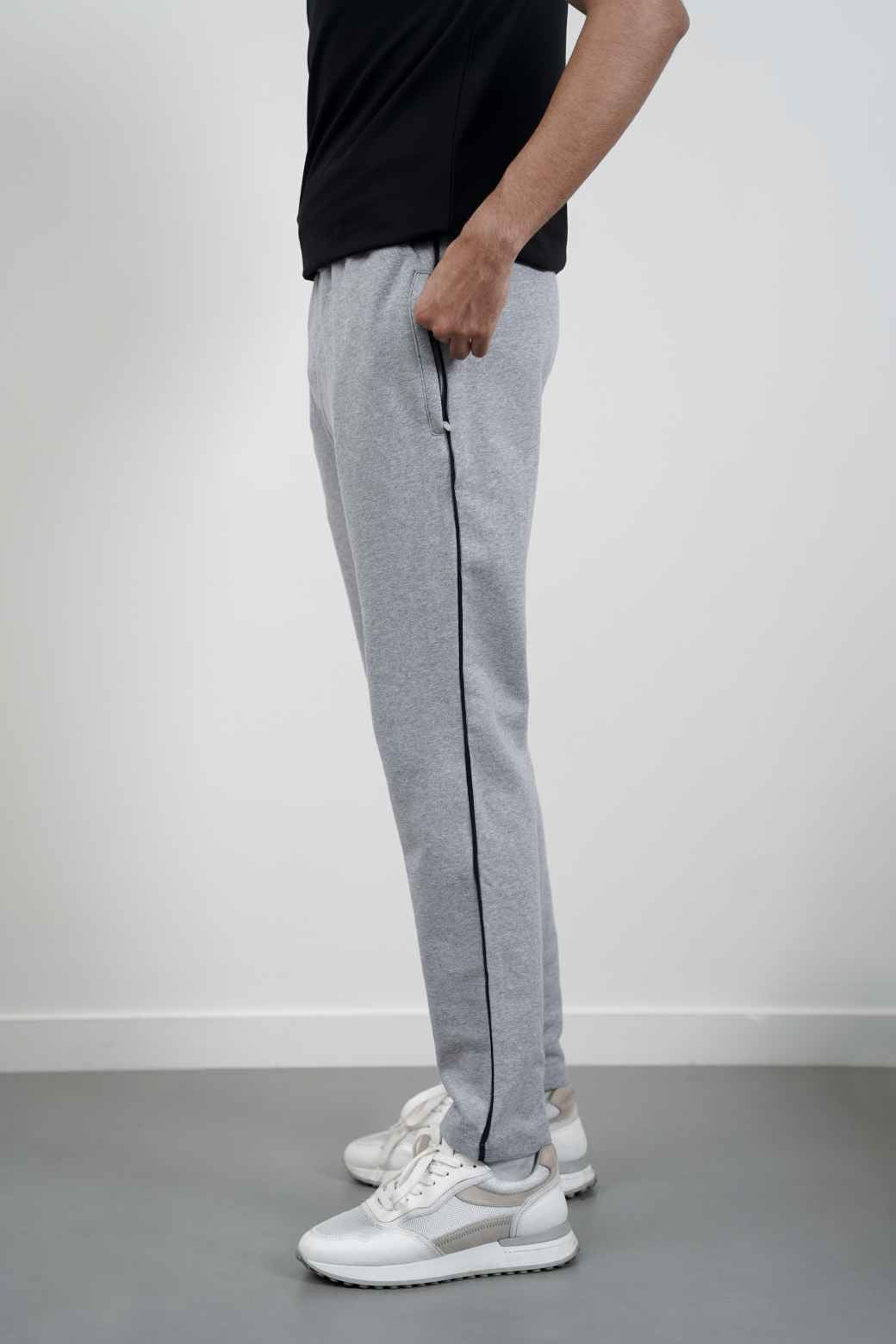 HEATHER GREY TAPERED BOTTOMS