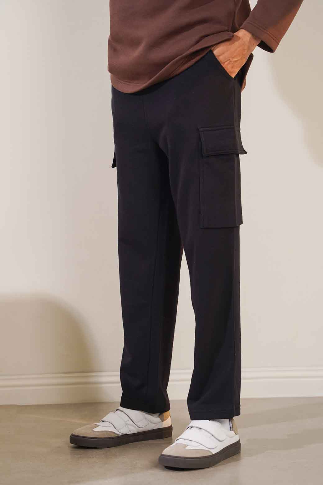 Black Cargo Trousers