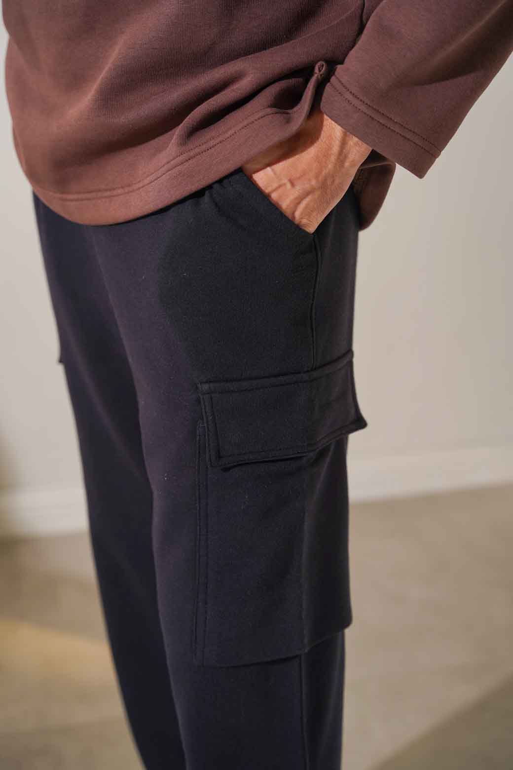 Black Cargo Trousers