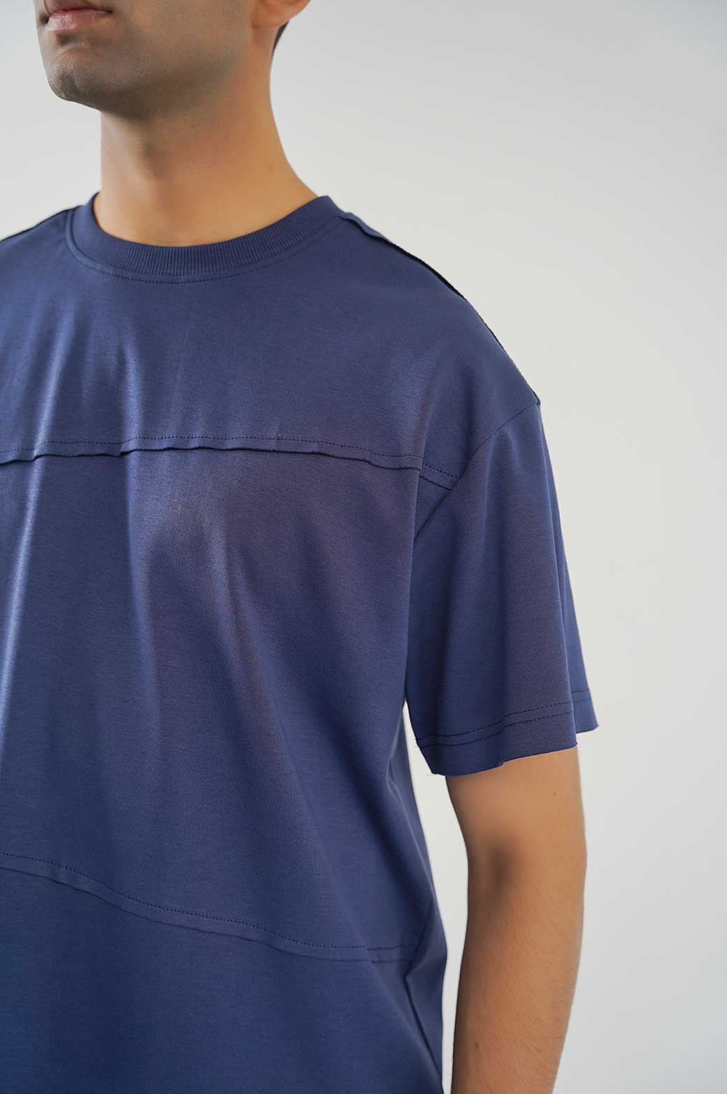 MID NIGHT BLUE OVERSIZED T-SHIRT