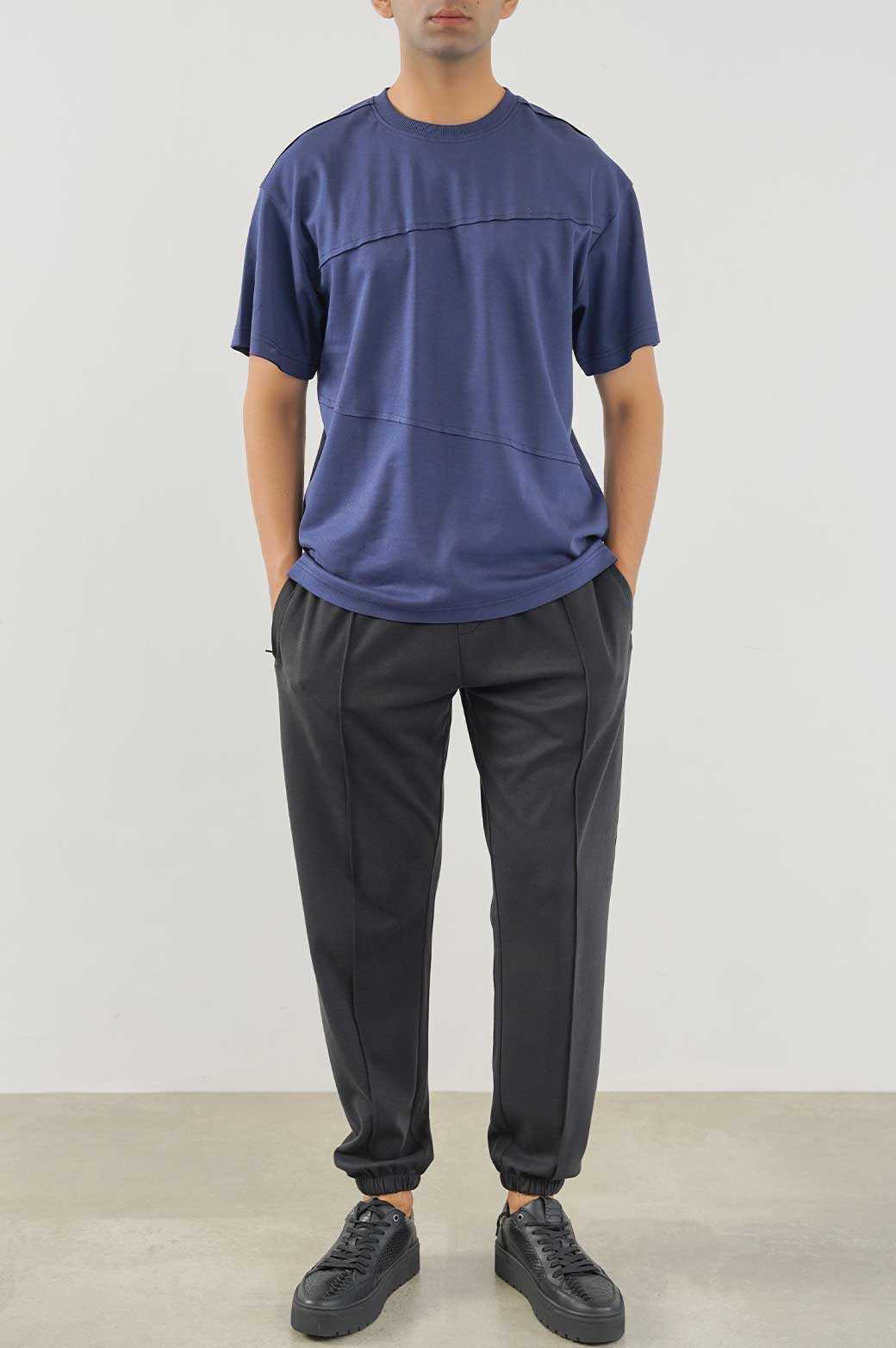 MID NIGHT BLUE OVERSIZED T-SHIRT