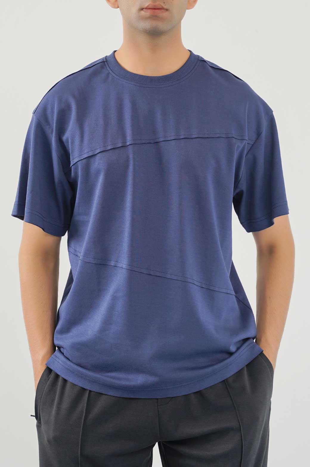 MID NIGHT BLUE OVERSIZED T-SHIRT