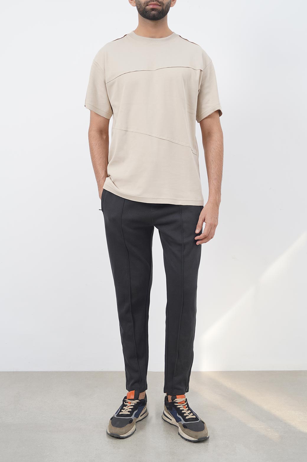 SAND OVERSIZED T-SHIRT