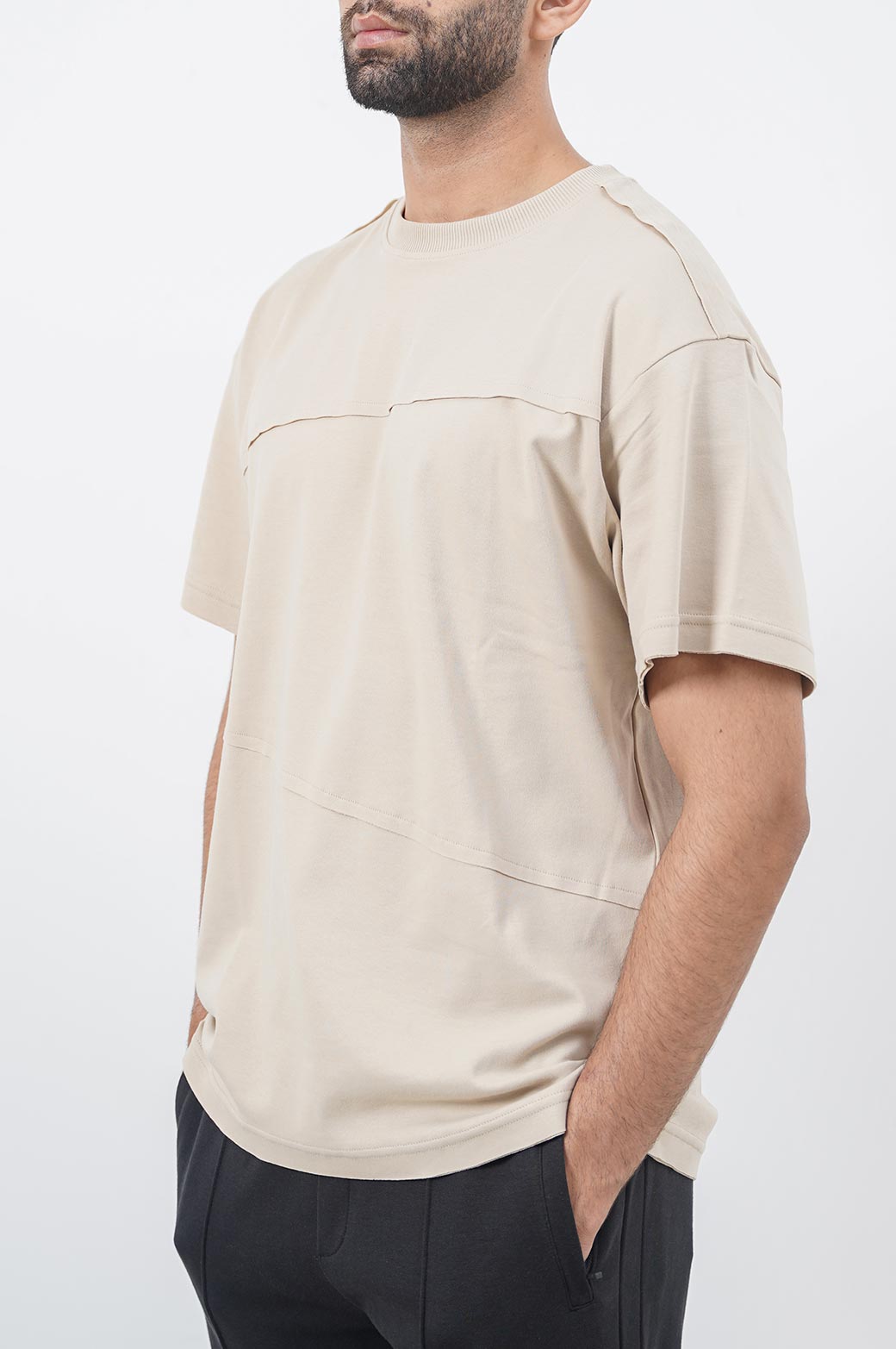 SAND OVERSIZED T-SHIRT