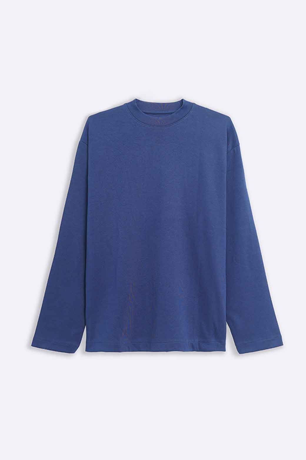 MID NIGHT BLUE HIGH CREW SWEATSHIRT
